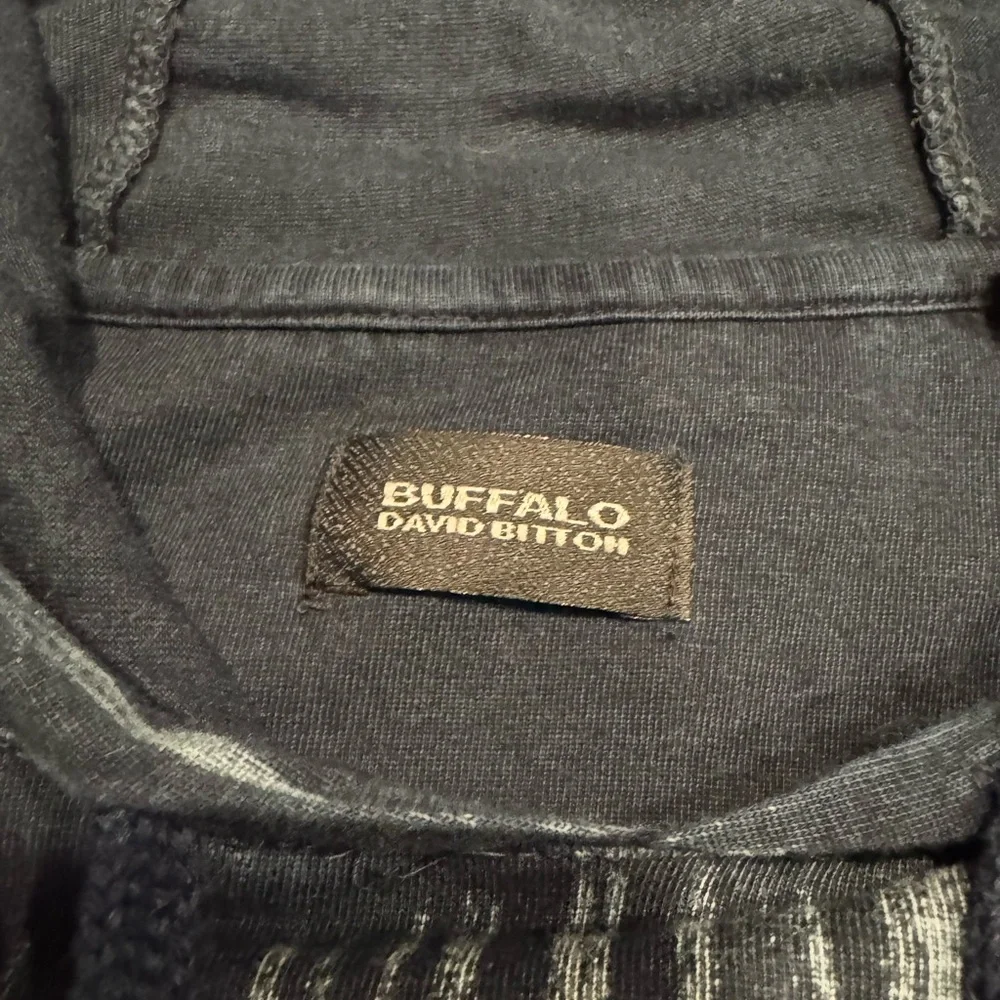 SALE🎉 Buffalo David Bitton Blue Striped Hoodie - Picture 3 of 3
